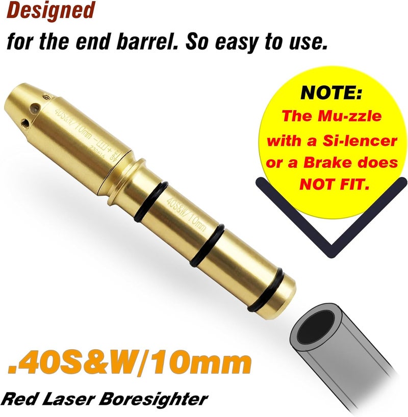 BOOLIT EYE Special Laser Boresighter End Barrel Laser Bore Sight Accurately and Easy to Fit Revolvers Pistols Rifle and Air Guns - Image 2